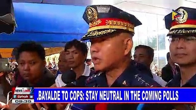 Albayalde to cops: Stay neutral in the coming polls