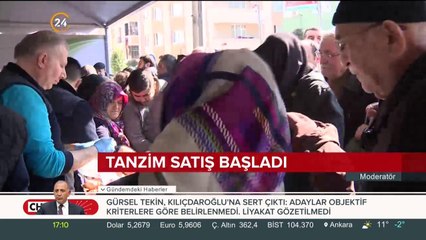 Tanzim satış başladı