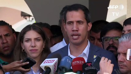 Guaidó: bloqueo de ayuda es crimen de "lesa humanidad"