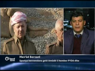 Mes'ûd Berzanî spasiya berxwedana gelê Amûdê li hember PYDê dike