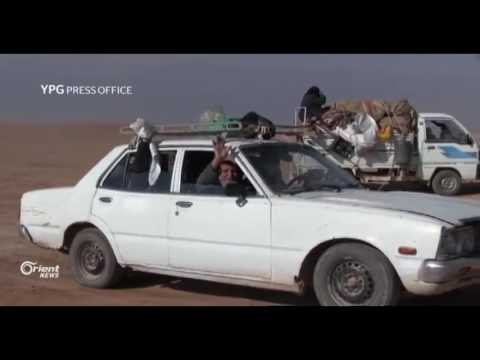 Şervanên HSDê gundên Ebû Cidî û Hisênî li nêzî Reqayê kontrol dikin