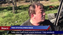 TEM otoyolunda kaza