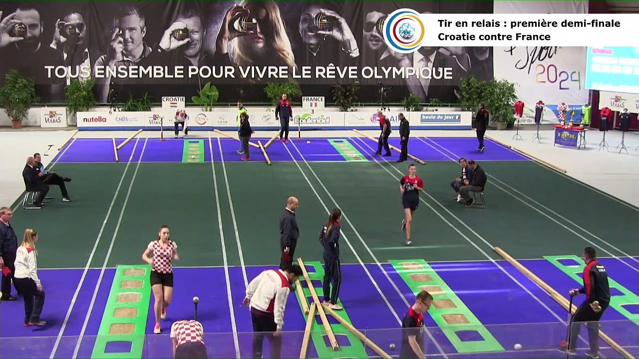 Demi-finales du tir en relais, première Coupe du Monde Mixte de tirs sportifs, Saint-Vulbas 2019