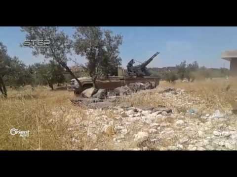 Li gundewarê Hemayê rêjîm bajarê Letamnê bi giranî topbaran dike