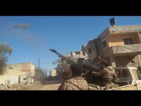 Li Rojhelatê Helebê rêjîm û Rûsiya bajarê Meskena topbaran dikin