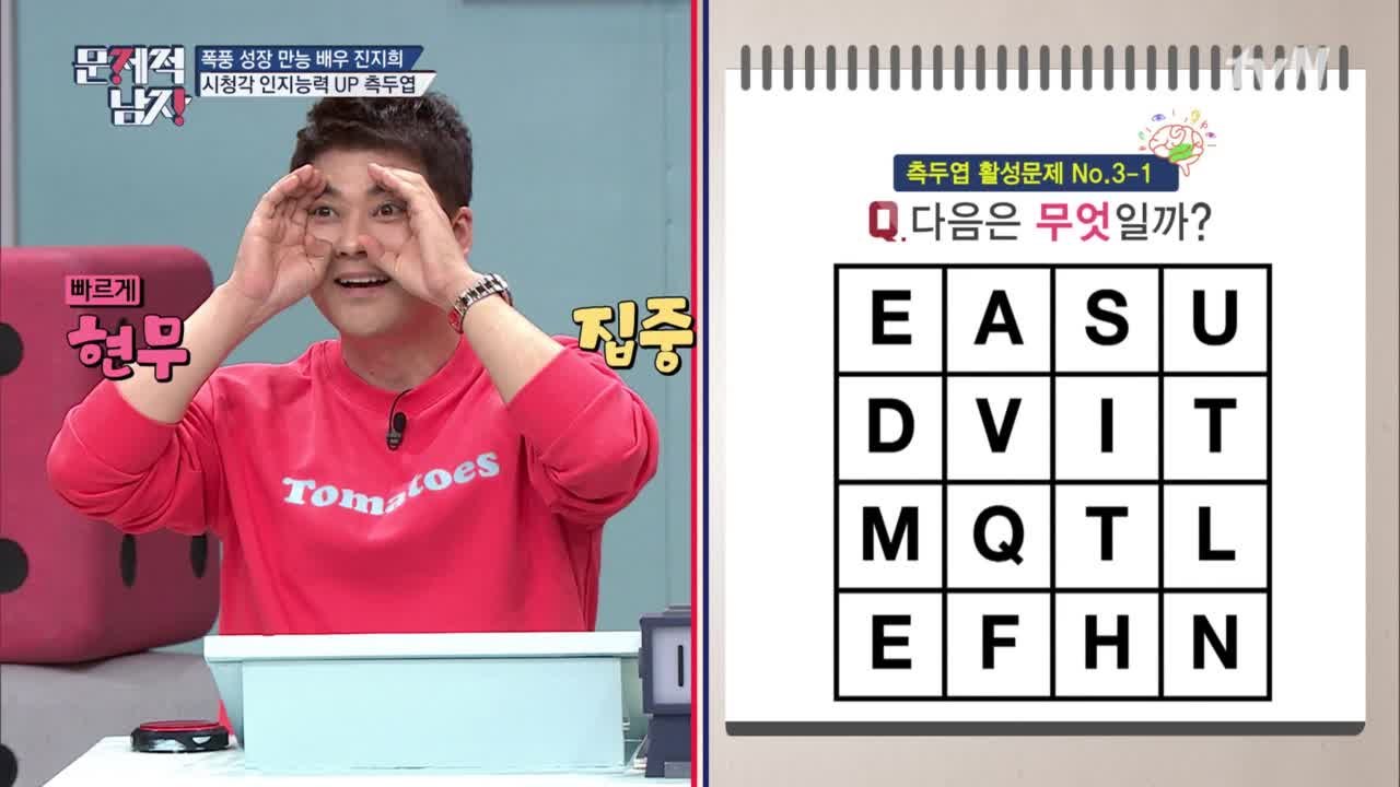 [눈으로 푸는 문제] 측두엽이 건강한 현무 정답!
