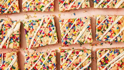 Birthday Cake Blondies >>> Actual Birthday Cake