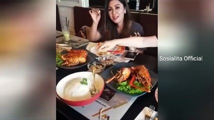 ,Tante Sosialita Makan Siang Keliatan Celana Dalamnya Hot Mami ♡