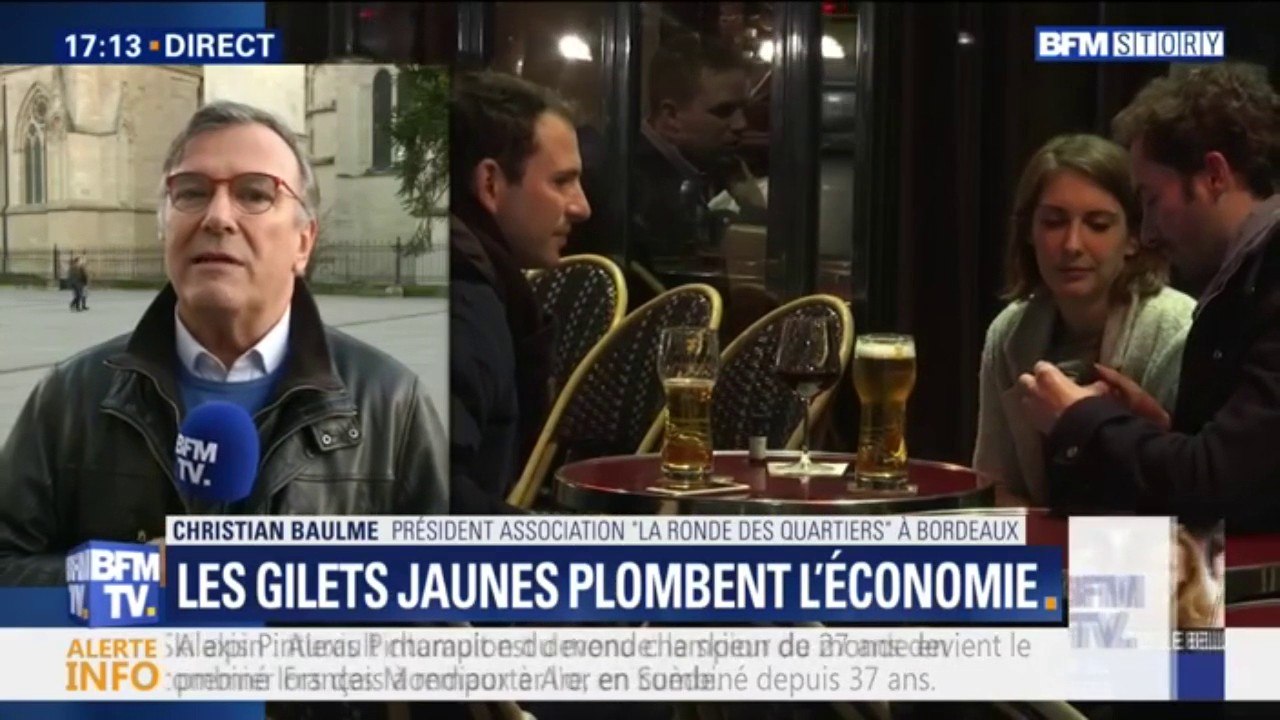 Pour le président de l'association "à la ronde des quartiers" à Bordeaux, des commerçants déposent le bilan à cause des gilets jaunes