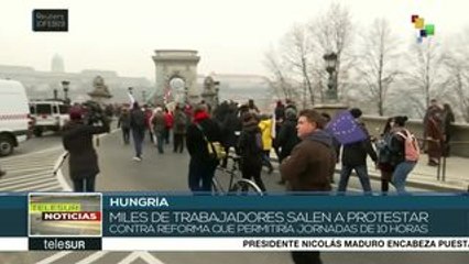 Hungría: Miles protestan contra reforma del primer ministro