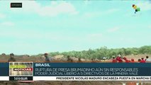 Crece a 165 muertos y 160 desaparecidos por colapso de presa en Brasil