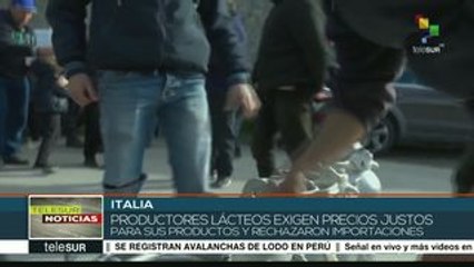 Productores italianos exigen mejores precios para la leche