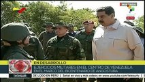 Supervisa presidente Nicolás Maduro ejercicios militares