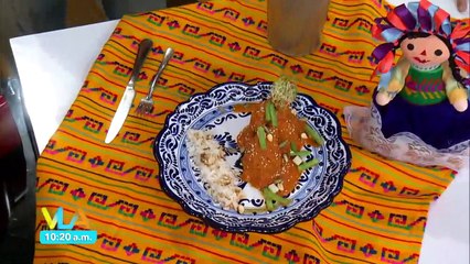 Venga la Alegría | Cacerola de pollo en pipián de cacahuate.