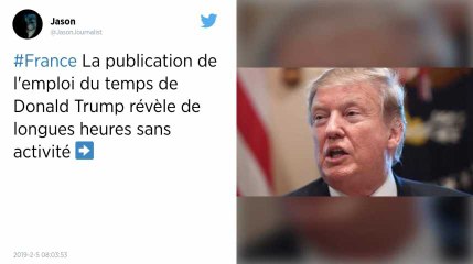 Soupçonné de se la couler douce, Donald Trump assure travailler dur
