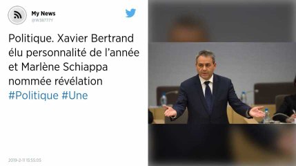 Xavier Bertrand élu personnalité politique de l’année et Marlène Schiappa nommée révélation