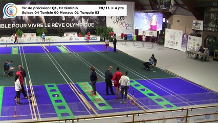 Qualifications 1 du tir de précision (tirs féminins), première Coupe du Monde Mixte de tirs sportifs, Saint-Vulbas 2019