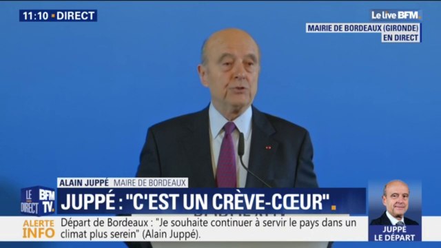 Juppé quittant Bordeaux: Nous ne sommes pas en monarchie, il ne me revient pas de désigner un dauphin