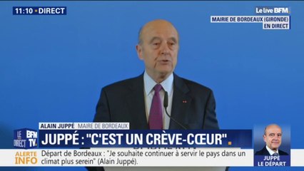 Juppé quittant Bordeaux: "Nous ne sommes pas en monarchie, il ne me revient pas de désigner un dauphin"