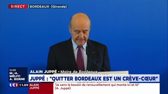 Alain Juppé, au bord des larmes : Je ne veux pas faire le mandat de trop