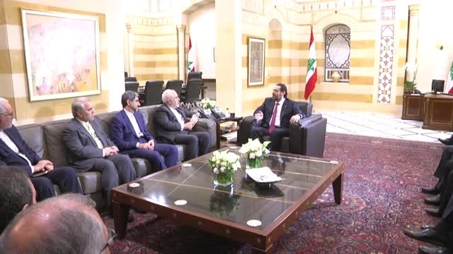 İran Dışişleri Bakanı Zarif - Lübnan Başbakanı Hariri