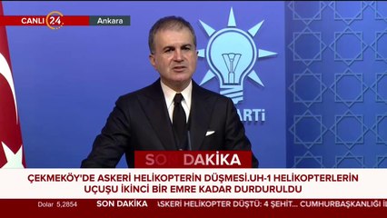 Ömer Çelik açıklama yapıyor