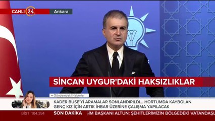 Ömer Çelik açıklama yapıyor