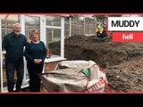 Elderly couple's garden destroyed by underground springs | SWNS TV