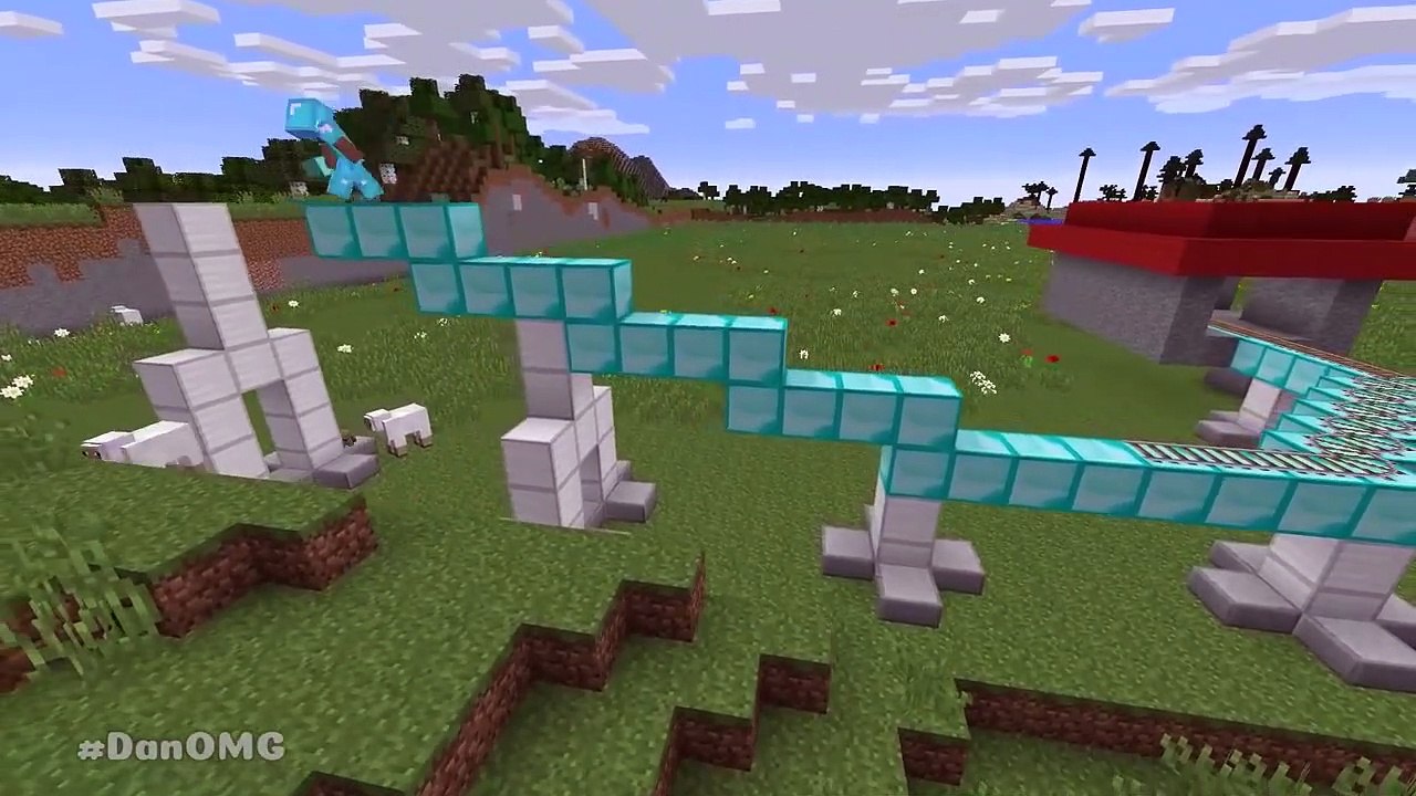 Minecraft NOOB vs PRO vs HACKER - ROLLER COASTER CHALLENGE in minecraft - Animation