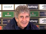 Manuel Pellegrini Full Pre-Match Press Conference - Crystal Palace v West Ham - Premier League