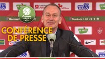 Conférence de presse Stade Brestois 29 - AJ Auxerre (1-0) : Jean-Marc FURLAN (BREST) - Pablo  CORREA (AJA) - 2018/2019