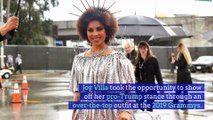 Joy Villa's Pro-Trump Fashion Makes Appearance at 2019 Grammy Awards