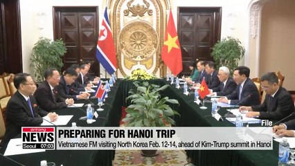 Vietnamese FM visits North Korea ahead of Kim-Trump summit