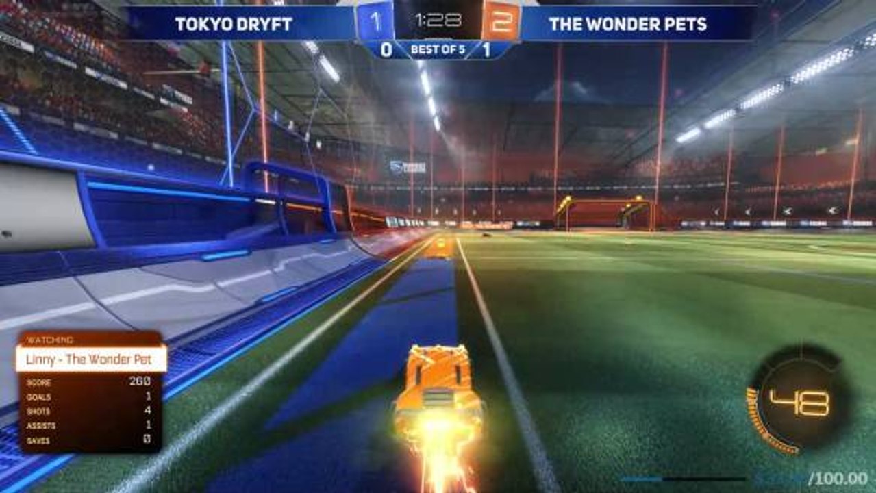 PrimeThunder dribbles around (and through) the defenders for this one