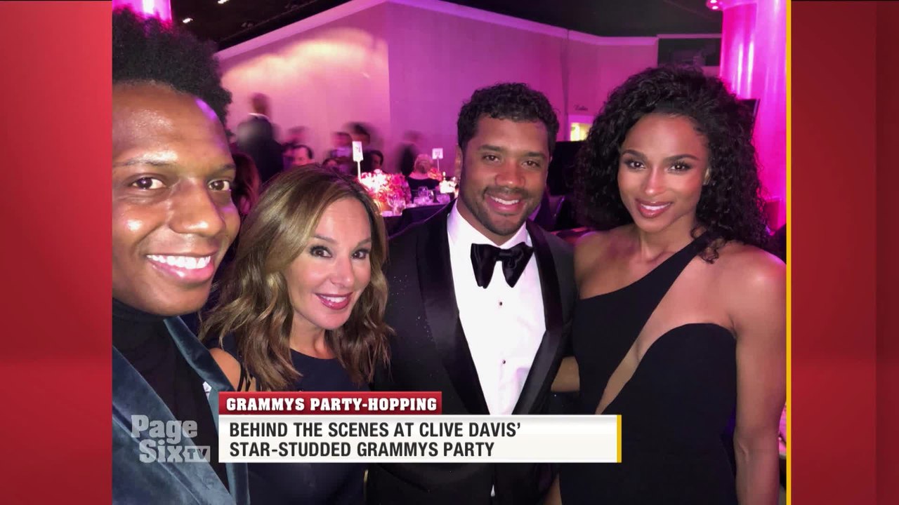 .@CliveDavis hosted his legendary pre #Grammys party, and @carlosgreer was on the inside! Tune in to #PageSixTV for all the deets on the guest list, @trvisXXX's performance and more!