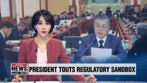 President Moon promotes regulatory sandbox initiative, underlining its significance