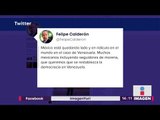 Calderón critica la postura de México sobre la situación en Venezuela | Noticias con Yuriria