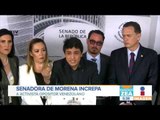 Senadora de Morena grita ¡mentiroso! a activista venezolano | Noticias con Francisco Zea