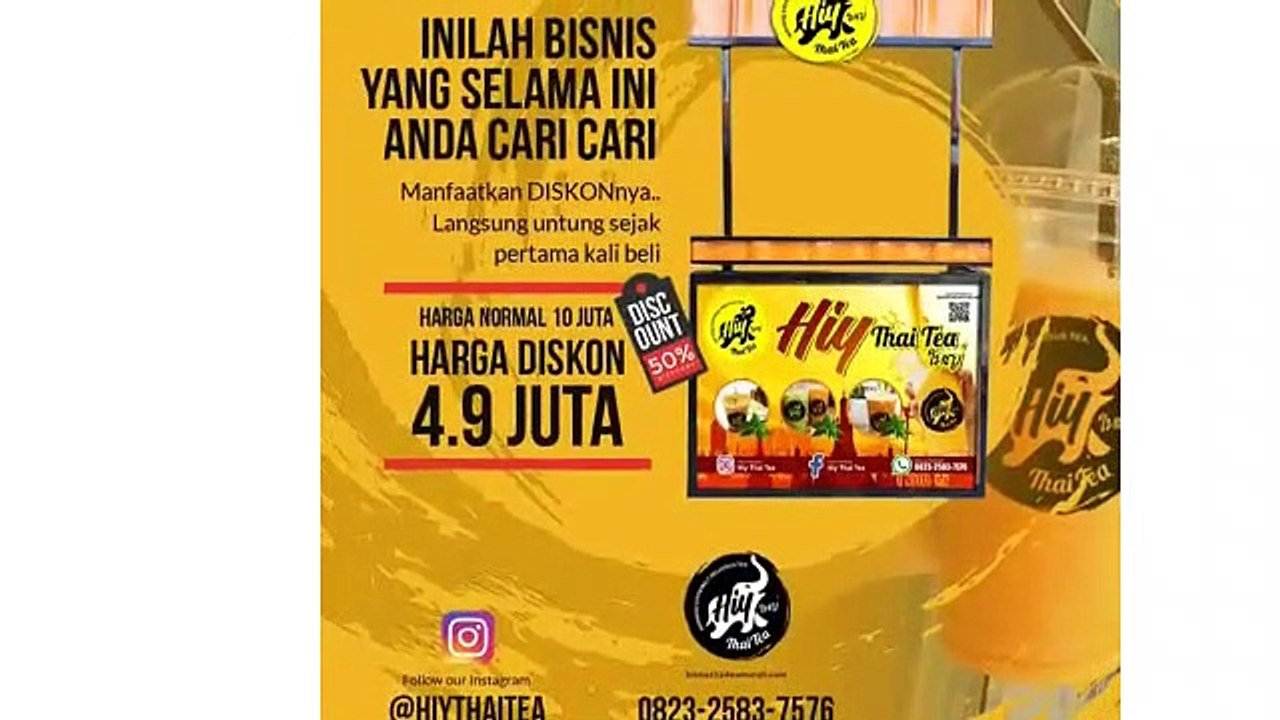 BANYAK UNTUNG!!, 0823-2583-7576(Call/WA), Franchise Thai Tea Murah Depok.