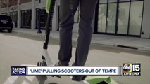 Lime pulling scooters out of Tempe