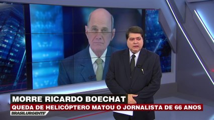 Datena comunica morte de Ricardo Boechat