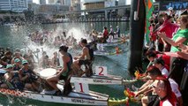 Dragon Boat Racing -Second day of the two days racing, Sydney Lunar CNY 2019 7-23 , Darling Harbour,  10 Feb 19..