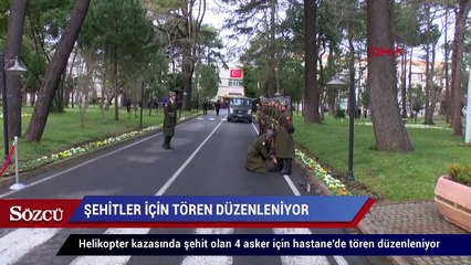 Şehitler için ilk tören