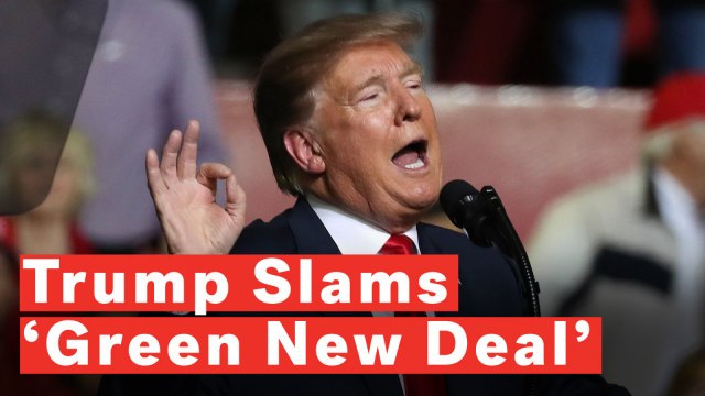 Donald Trump Criticizes Alexandria Ocasio-Cortez's Green New Deal As A 'High School Term Paper'