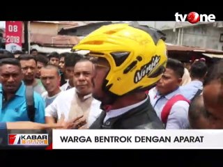 Blokade Jalan, Warga Batu Merah Bentrok dengan Aparat