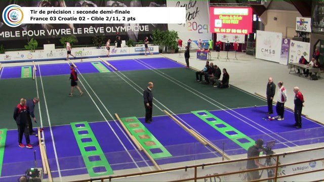 Seconde demi-finale, tir de précision, première Coupe du Monde Mixte de tirs sportifs, Saint-Vulbas 2019