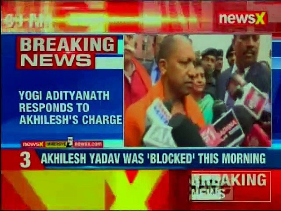Akhilesh Yadav blocked from going to Allahabad university,Yogi says visit could have sparked tension