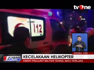 Helikopter Jatuh, 4 Prajurit Militer Tewas dan Satu Terluka