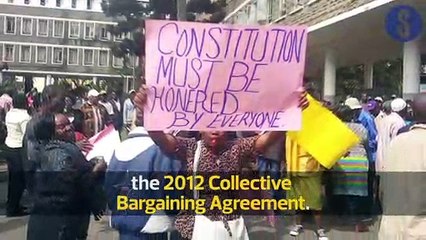 Nairobi county staff strike over delayed salary hike deal