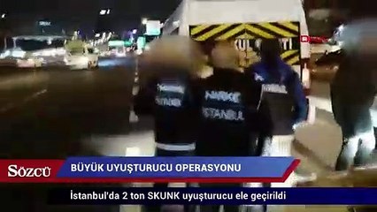 İstanbul'daki büyük uyuşturucu operasyonunun görüntüleri